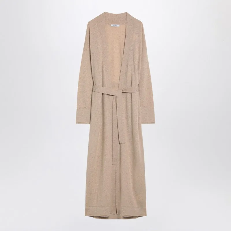 Max Mara Long beige cashmere cardigan sold by Lord & Taylor