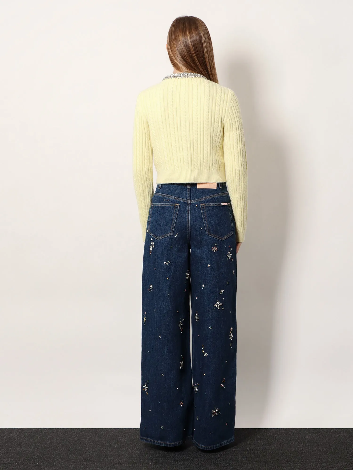 Wool Blend Cardigan with Rhinestones sold by Lord & Taylor product image thumbnail 3