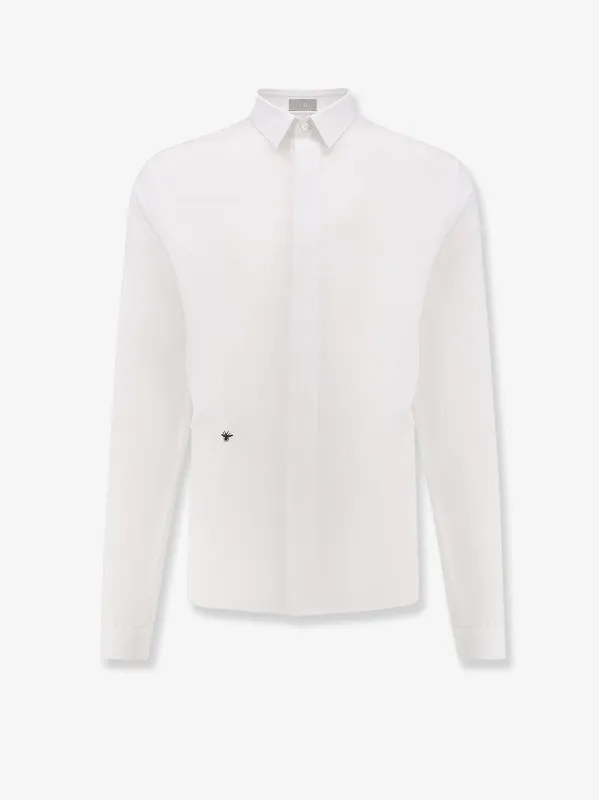 Dior Cotton Shirt with Bee Embroidery sold by Lord & Taylor