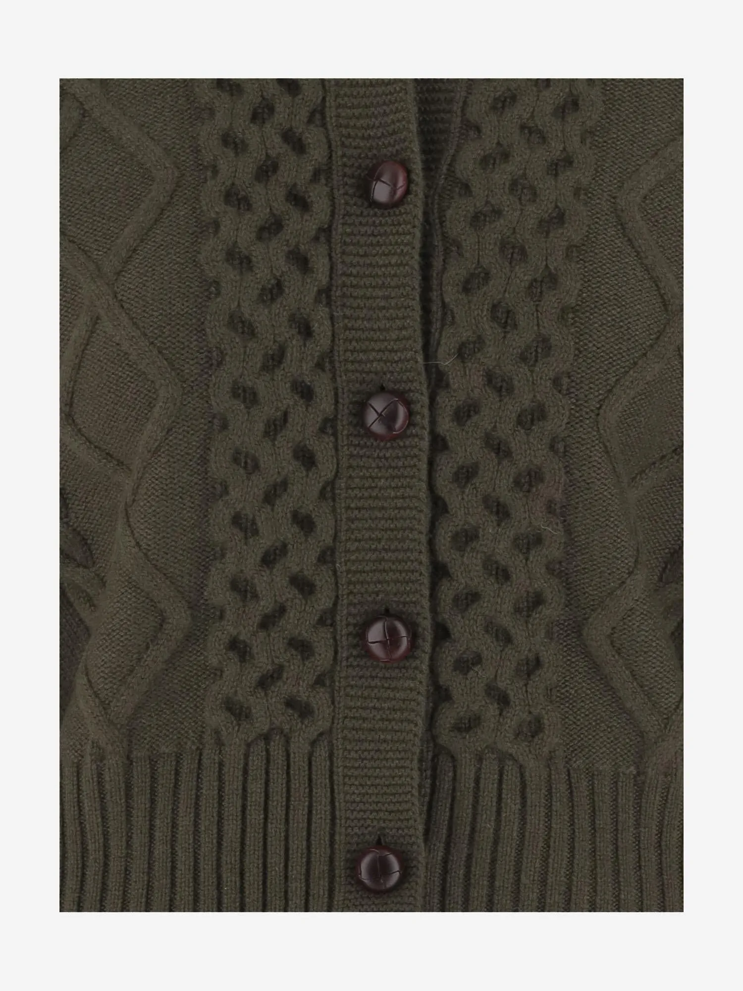 Cashmere Cardigan with Cable Knit Pattern sold by Lord & Taylor product image thumbnail 4