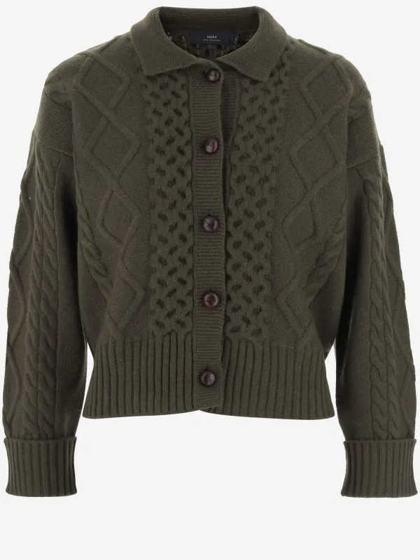 Cashmere Cardigan with Cable Knit Pattern sold by Lord & Taylor