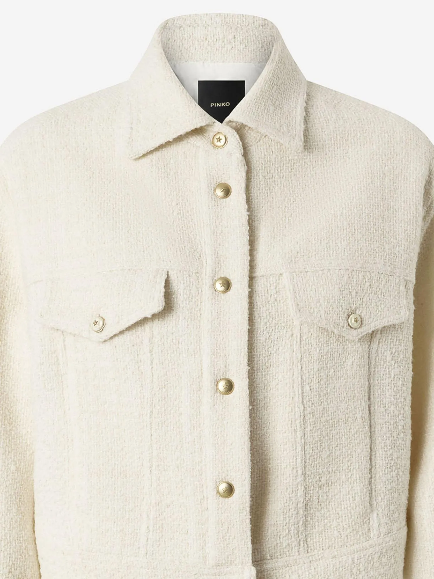 Cotton and Wool Bouclé Trucker Jacket sold by Lord & Taylor product image thumbnail 5
