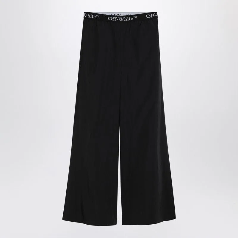 WIDE BLACK NYLON PANTS sold by Lord & Taylor