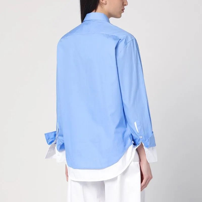 DOUBLE-LAYER SHIRT IN LIGHT BLUE/WHITE sold by Lord & Taylor product image thumbnail 2