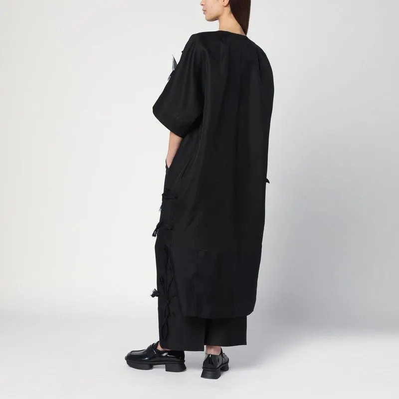 ATELIER COVA BLACK COAT IN SILK AND WOOL sold by Lord & Taylor product image thumbnail 2