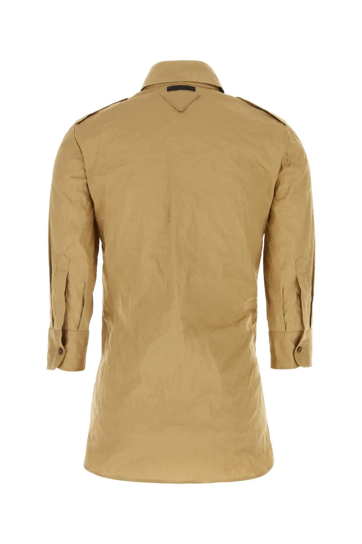 CAMEL STRETCH POPLIN SHIRT sold by Lord & Taylor product image thumbnail 2