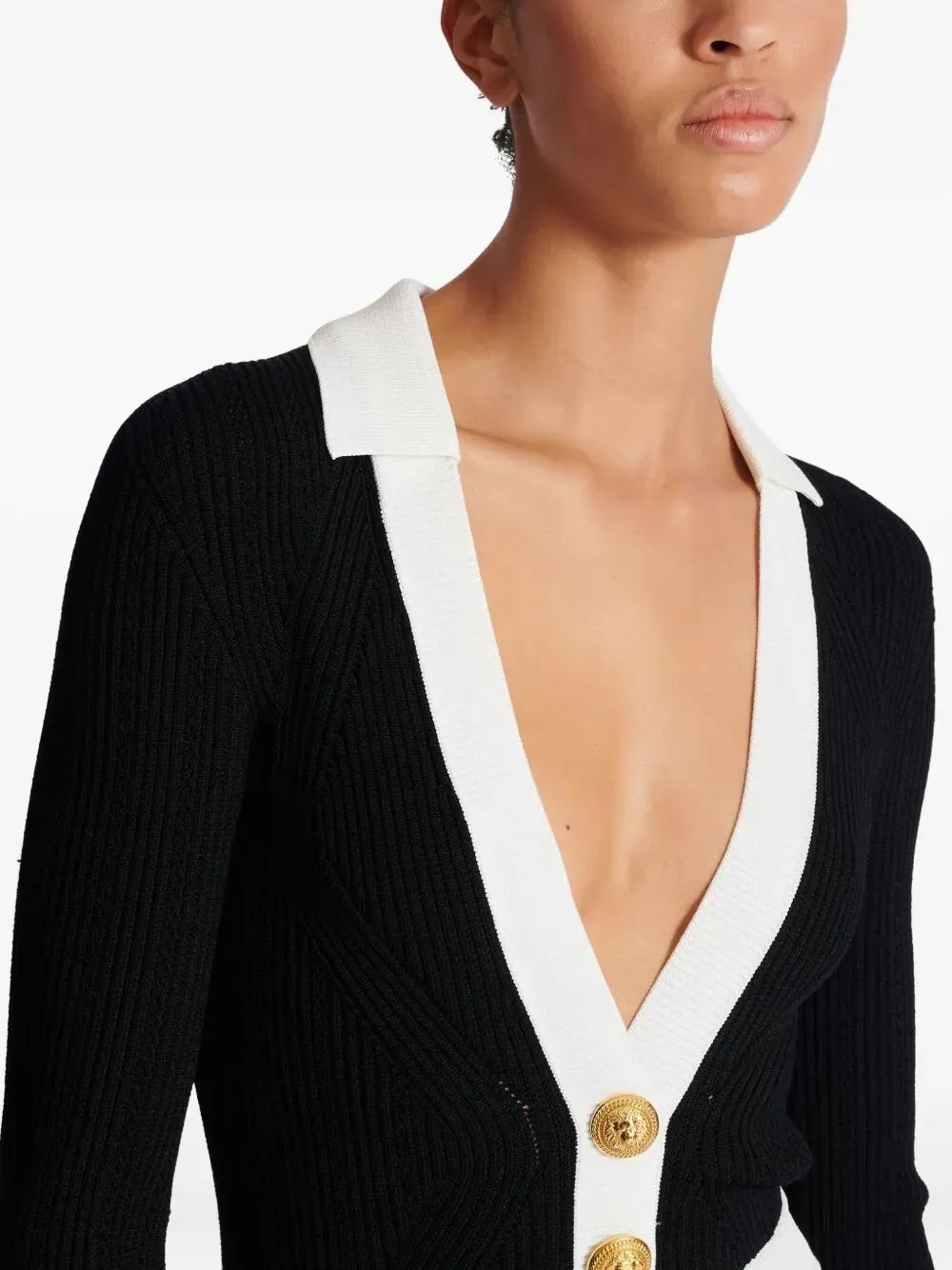 LONG SLEEVES V-NECK FLARE KNIT DRESS sold by Lord & Taylor product image thumbnail 4