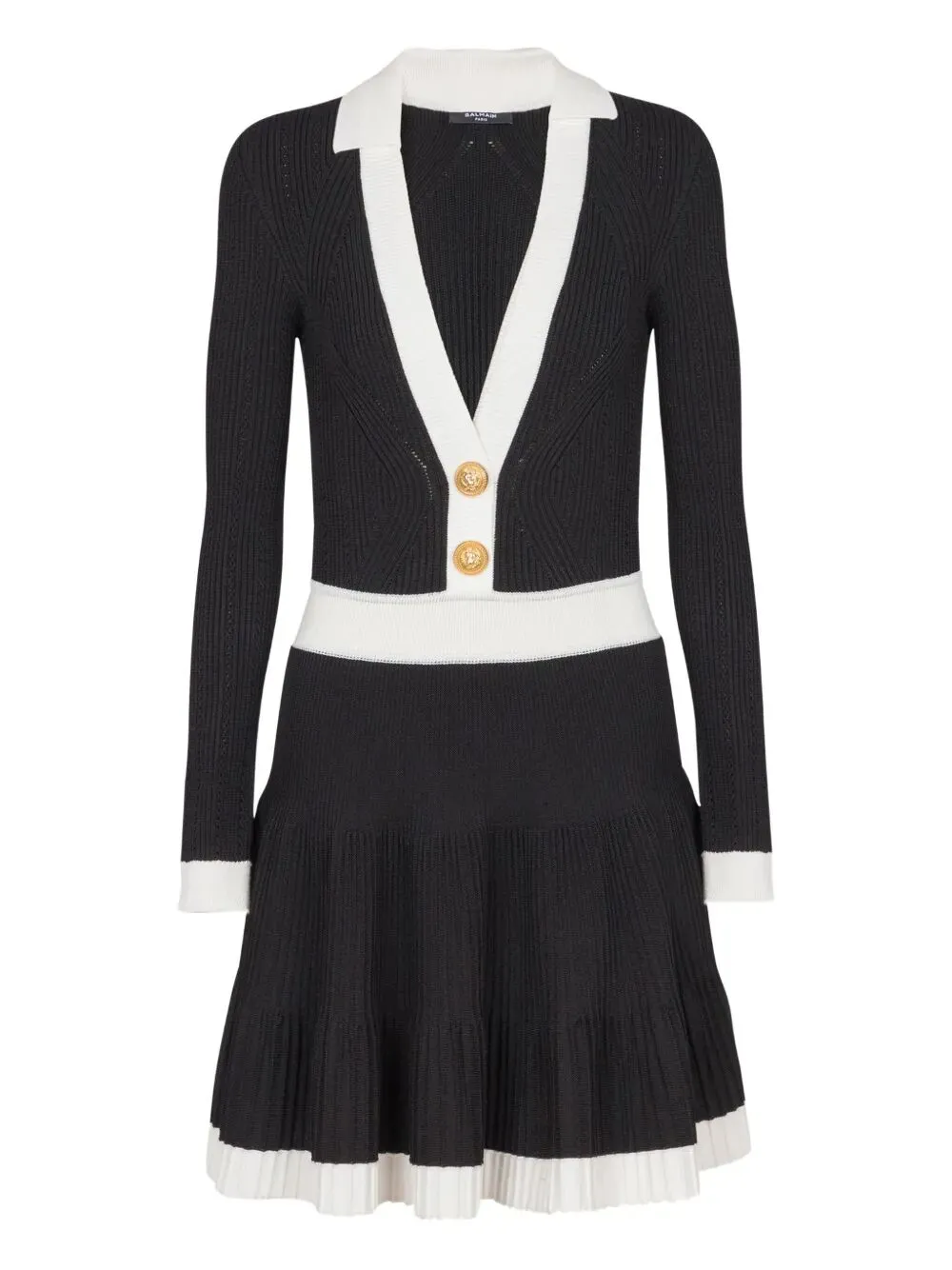 LONG SLEEVES V-NECK FLARE KNIT DRESS sold by Lord & Taylor