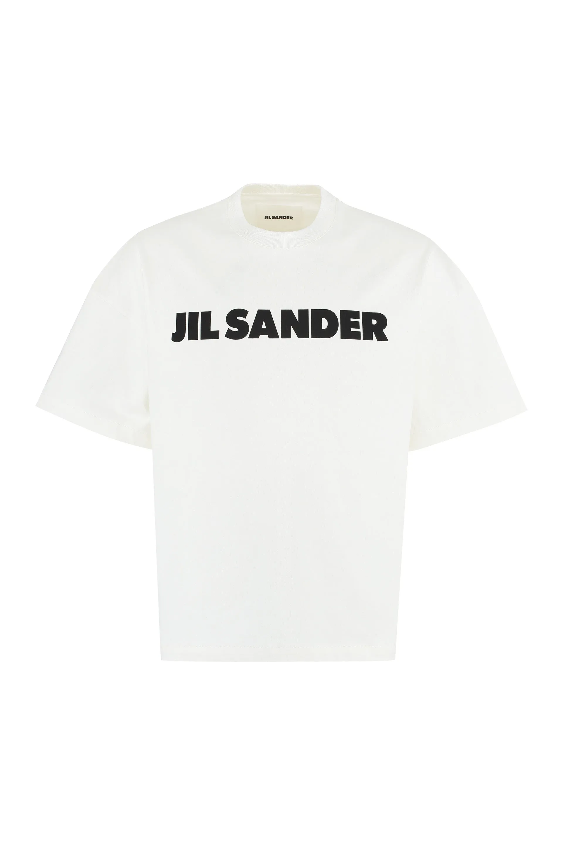 WHITE WIDE T-SHIRT WITH LOGO sold by Lord & Taylor
