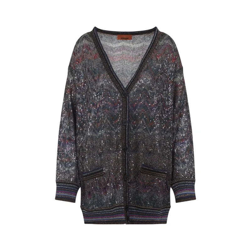 MULTICOLOR VISCOSE BLEND CARDIGAN sold by Lord & Taylor