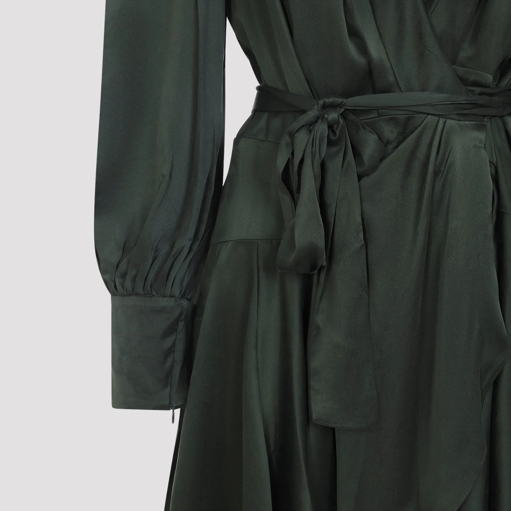 SILK WRAP MINI DRESS sold by Lord & Taylor product image thumbnail 4