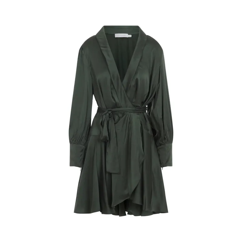 SILK WRAP MINI DRESS sold by Lord & Taylor