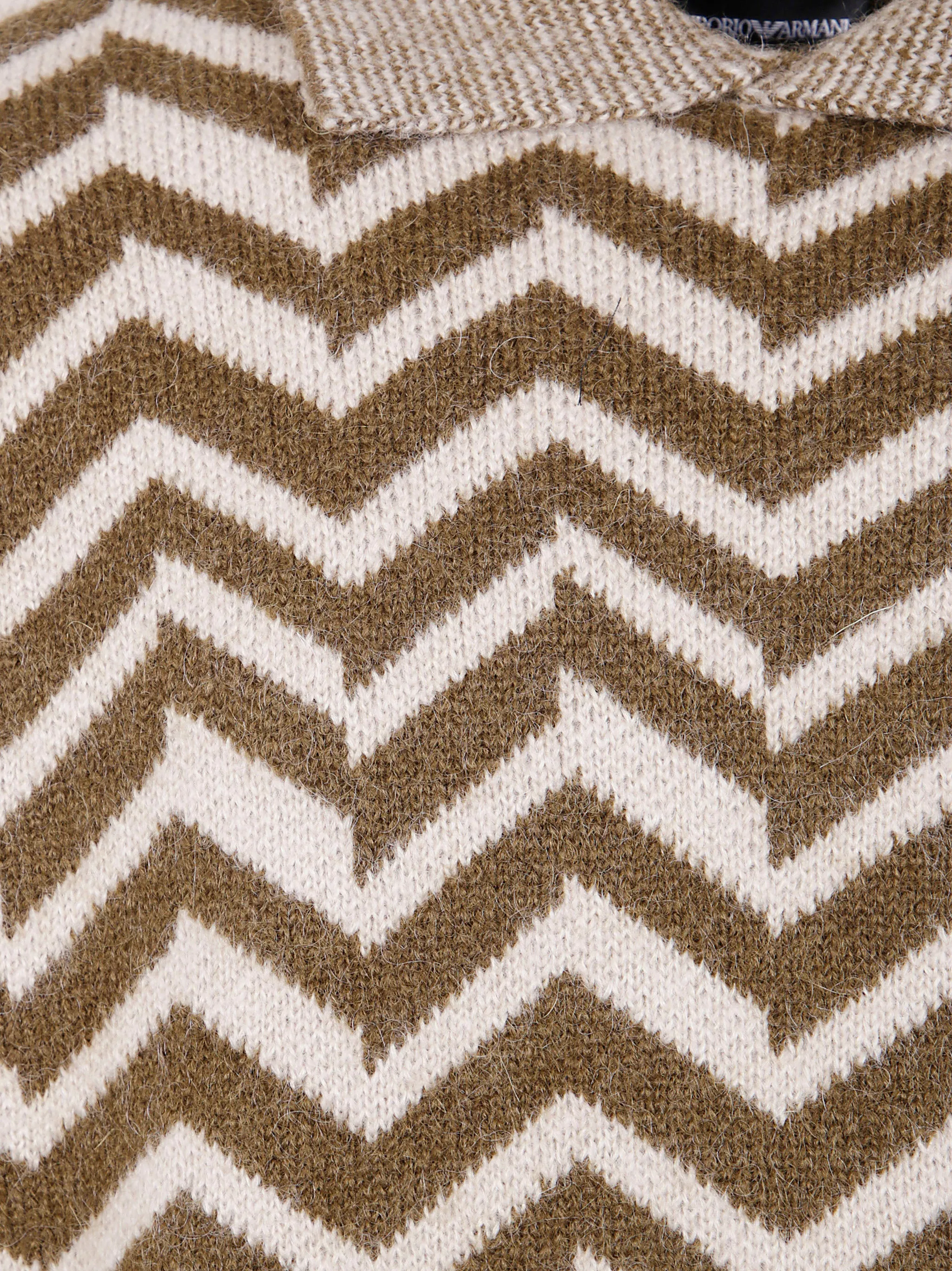 BEIGE CHEVRON HIGH NECK SWEATER sold by Lord & Taylor product image thumbnail 5