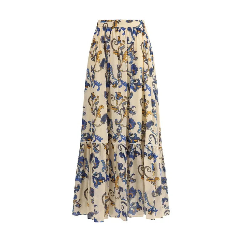 Paisley printed Long Skirt made by Etro