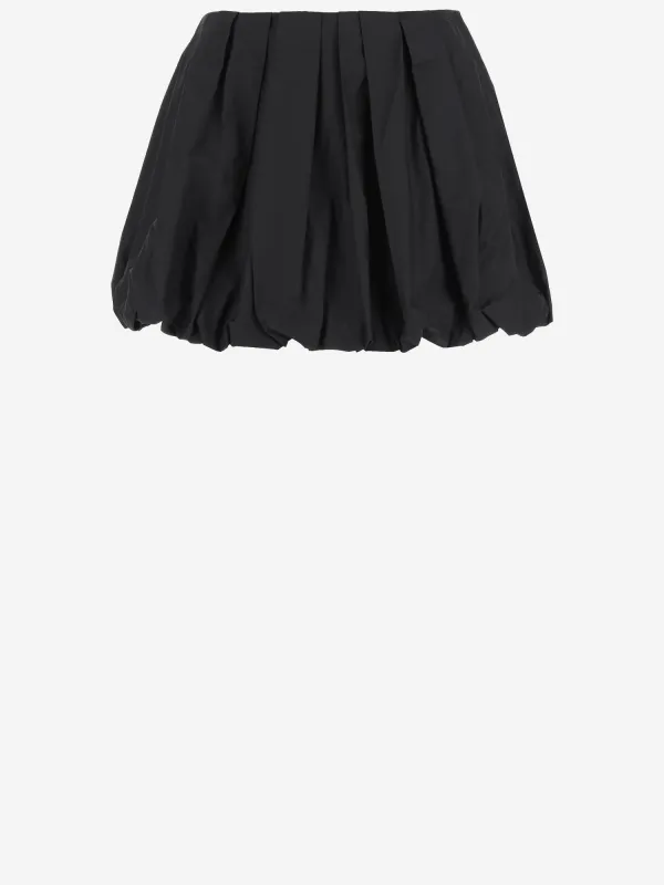 Cotton Pleated Balloon Mini Skirt sold by Lord & Taylor