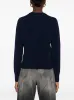 BLUE BUTTON NECK SWEATER sold by Lord & Taylor