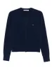 BLUE BUTTON NECK SWEATER sold by Lord & Taylor