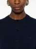 BLUE BUTTON NECK SWEATER sold by Lord & Taylor