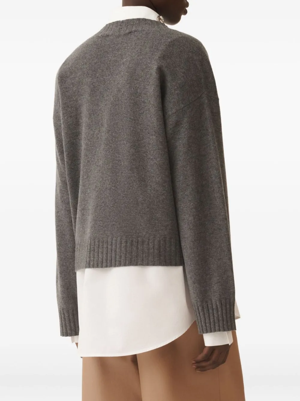 GREY V-NECK SWEATER sold by Lord & Taylor product image thumbnail 2