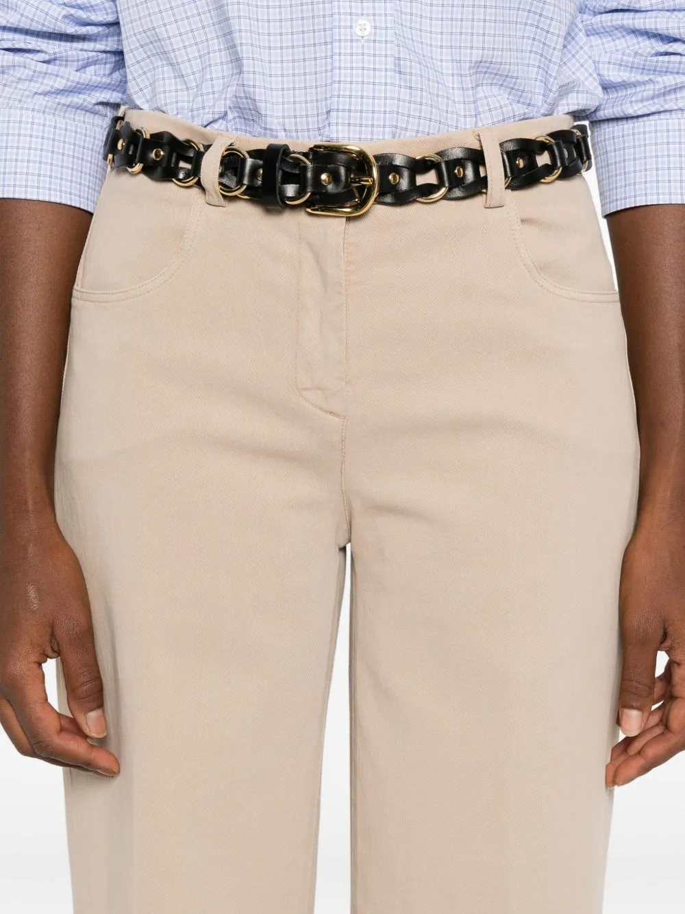 COTTON WIDE-LEG TROUSERS sold by Lord & Taylor product image thumbnail 5