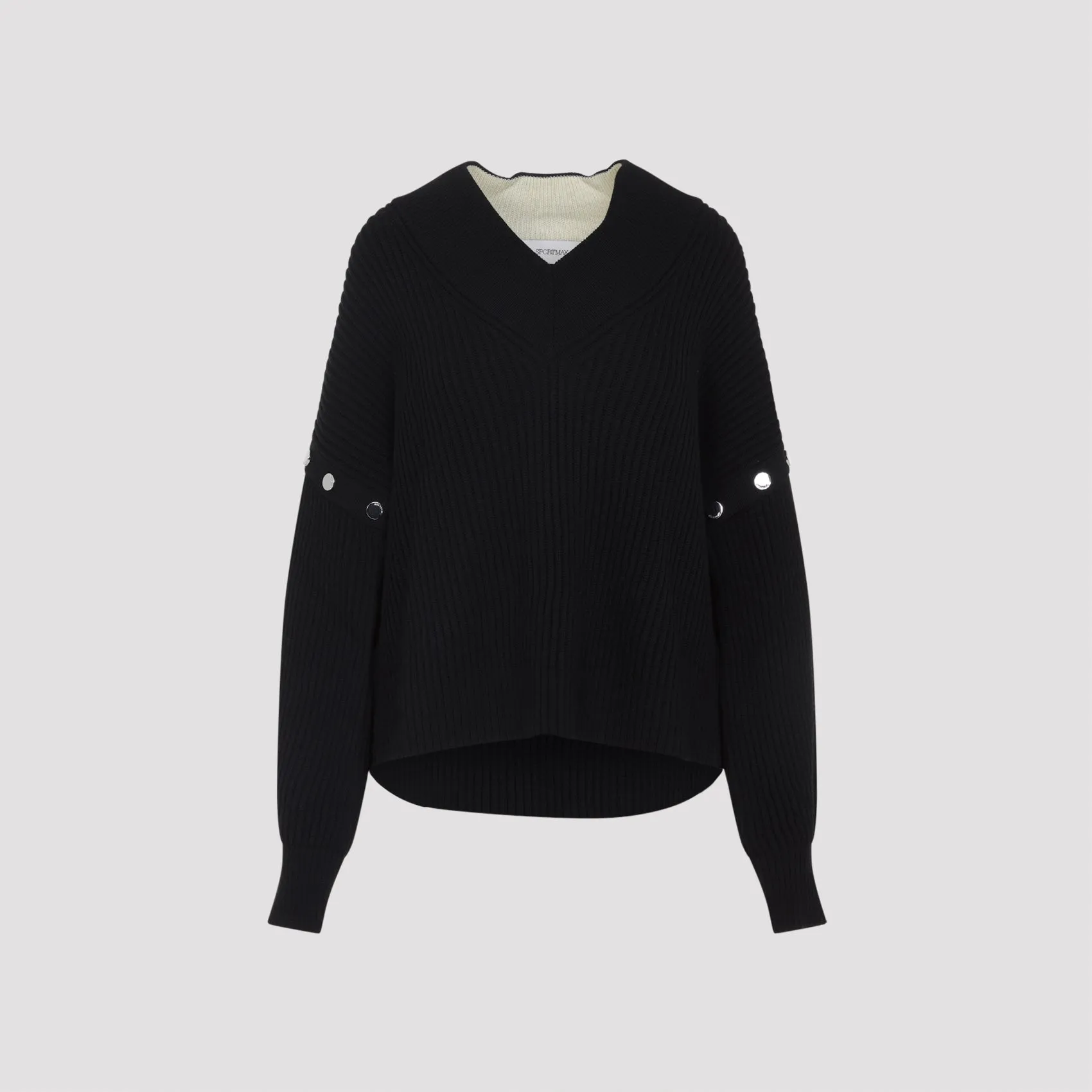 TAY V NECK SNAP SWEATER sold by Lord & Taylor product image thumbnail 2