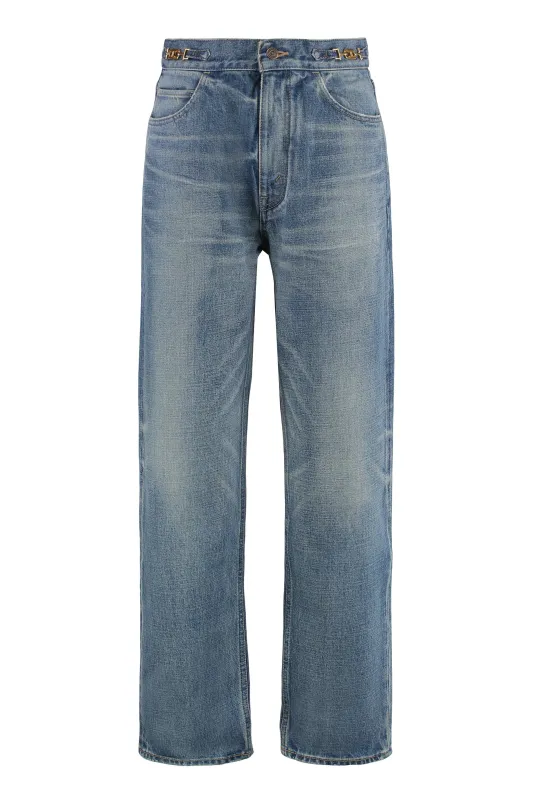 MARGARET 5-POCKET STRAIGHT-LEG JEANS sold by Lord & Taylor