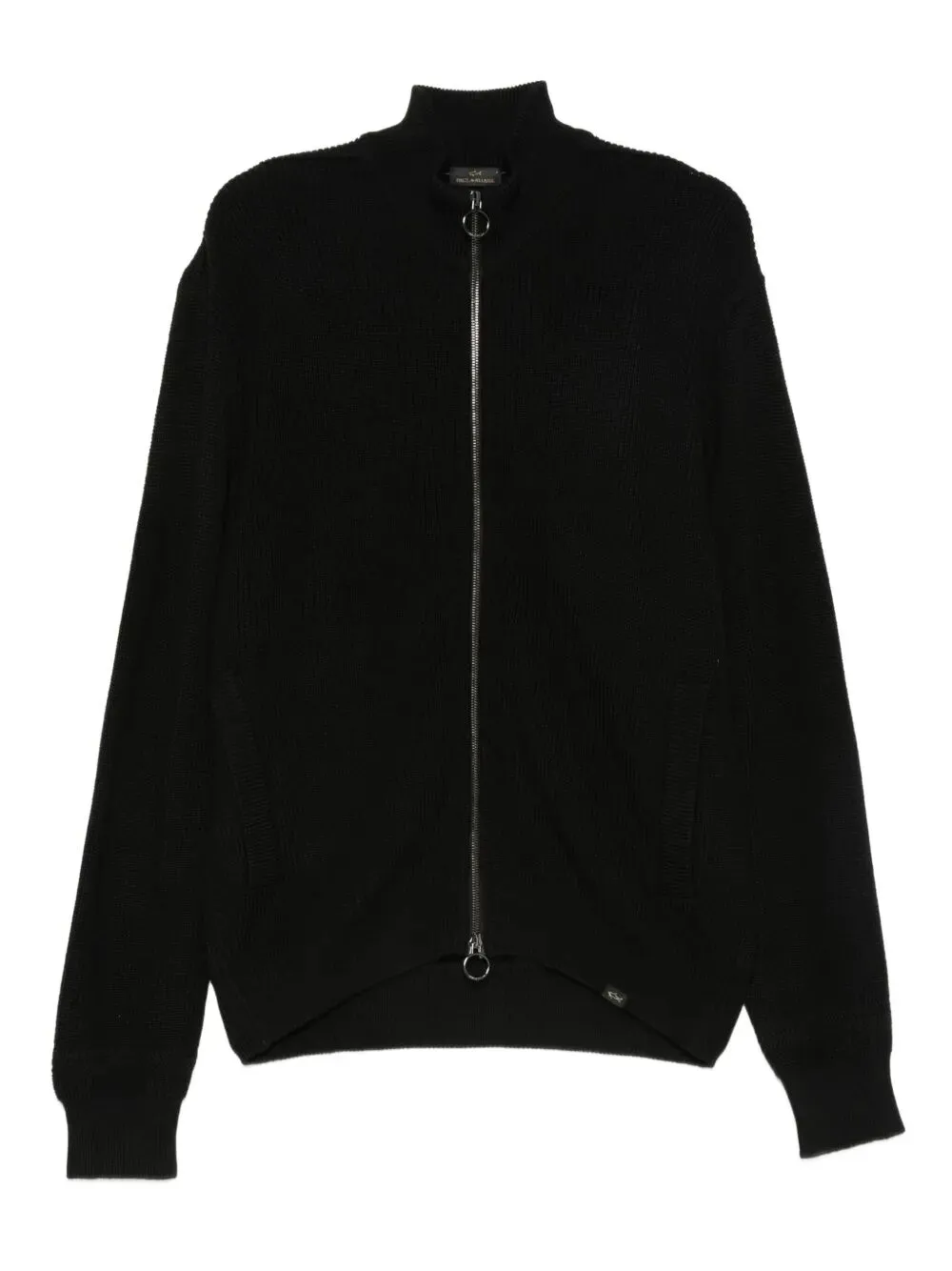 RIBBED ZIP-UP HIGH-NECK CARDIGAN sold by Lord & Taylor