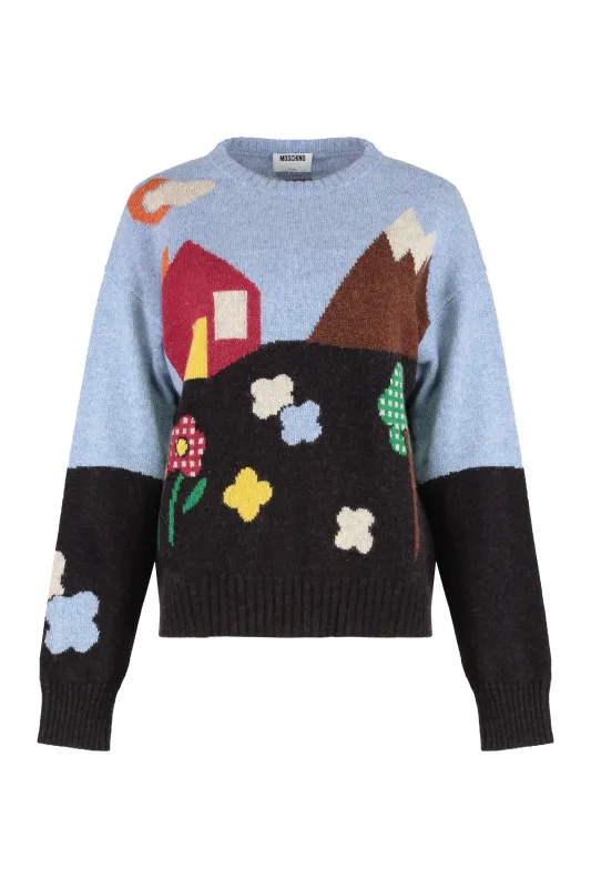VIRGIN WOOL CREW-NECK SWEATER sold by Lord & Taylor