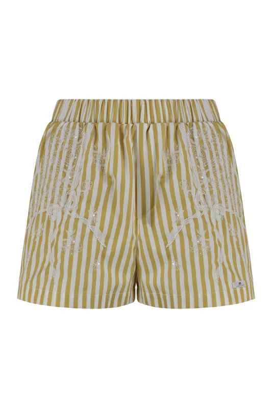STRIPED POPLIN SHORTS sold by Lord & Taylor