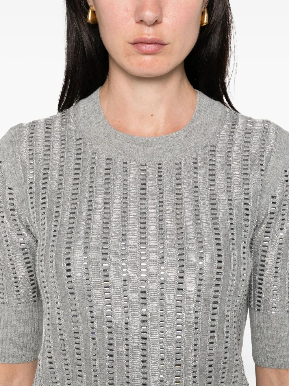Ermanno Scervino Top Grey sold by Lord & Taylor product image thumbnail 2