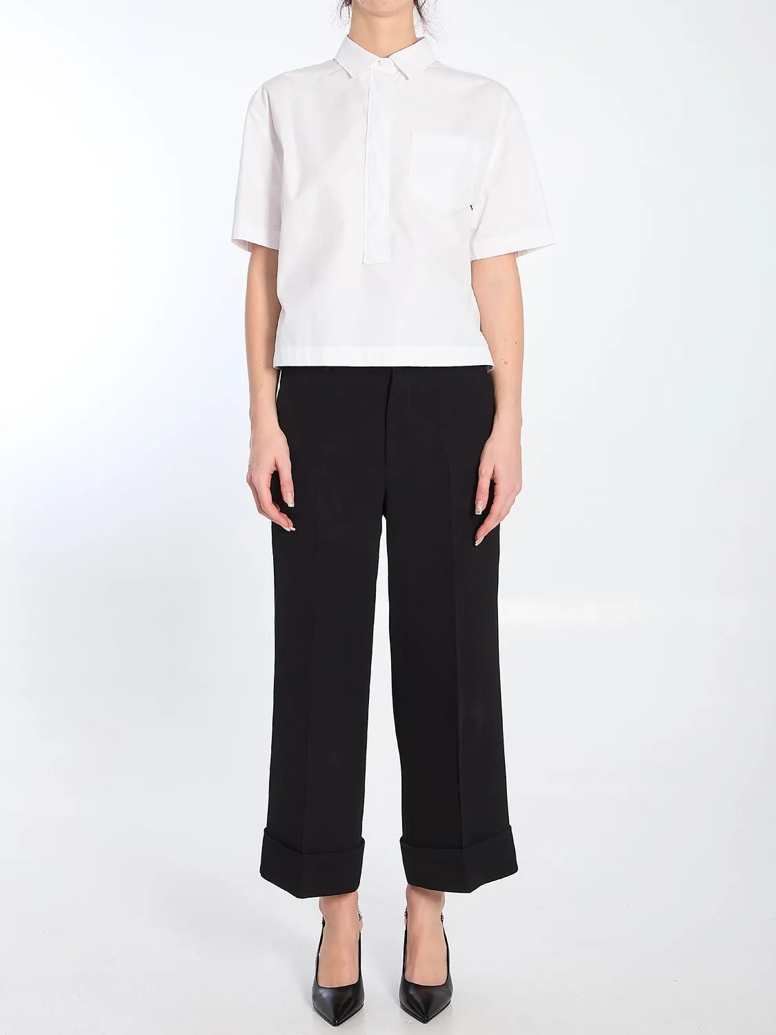 WHITE POPLIN SHIRT sold by Lord & Taylor product image thumbnail 5