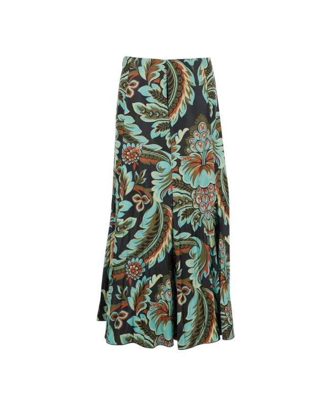 FLORAL PRINT PLEATED SKIRT sold by Lord & Taylor