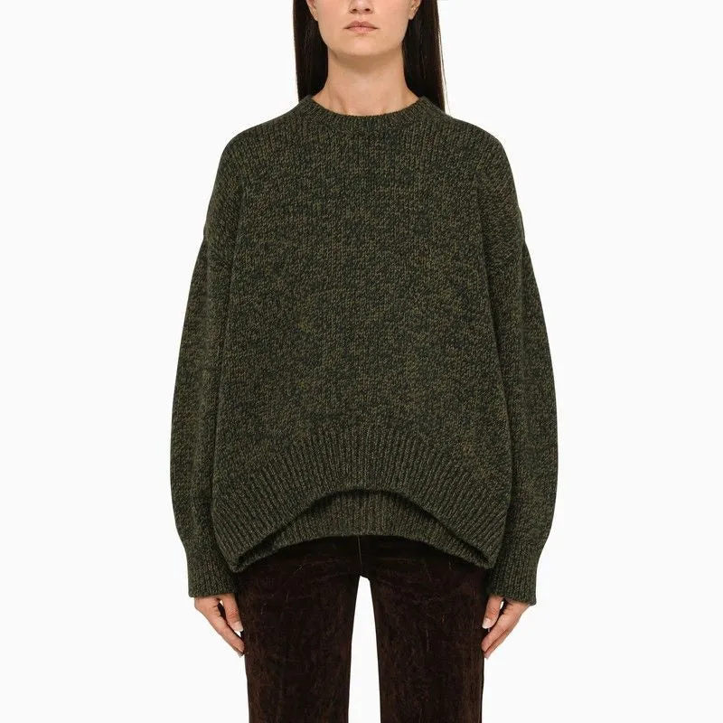 KHAKI CONVERTIBLE CREW-NECK JUMPER sold by Lord & Taylor