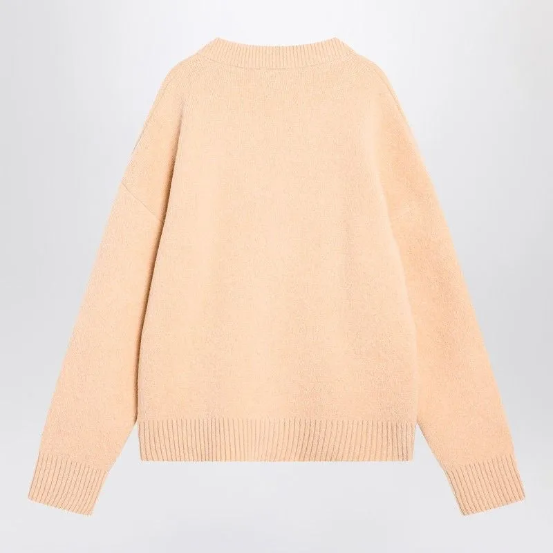 LIGHT BEIGE WOOL CARDIGAN AMI DE COEUR sold by Lord & Taylor product image thumbnail 2