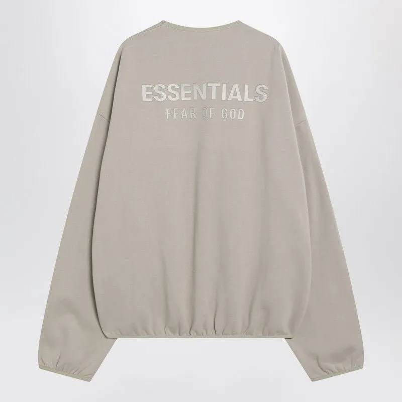 GREIGE BRUSHED COTTON SWEATSHIRT sold by Lord & Taylor product image thumbnail 2