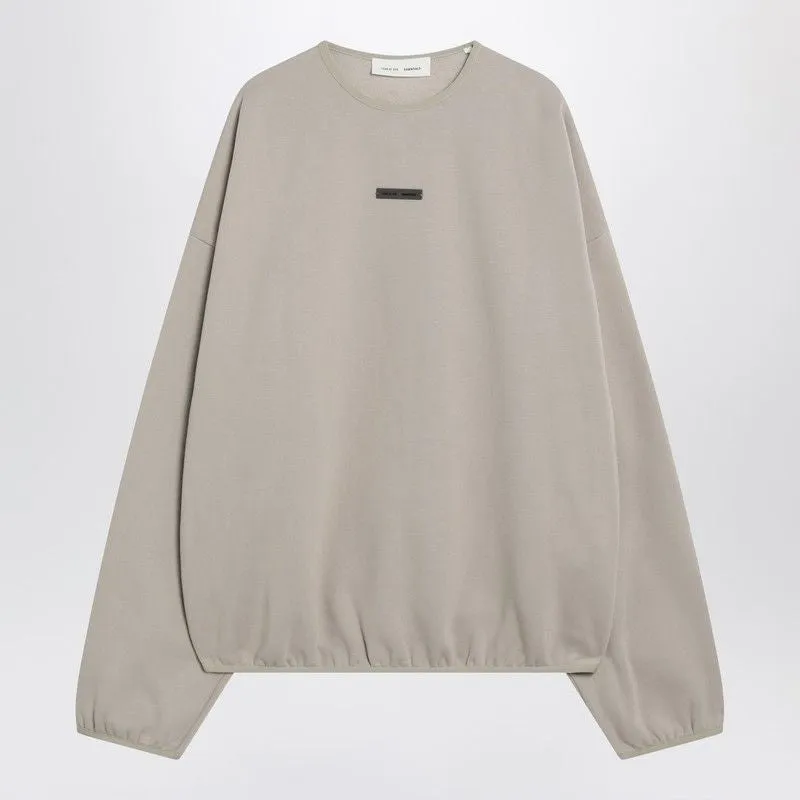 GREIGE BRUSHED COTTON SWEATSHIRT sold by Lord & Taylor