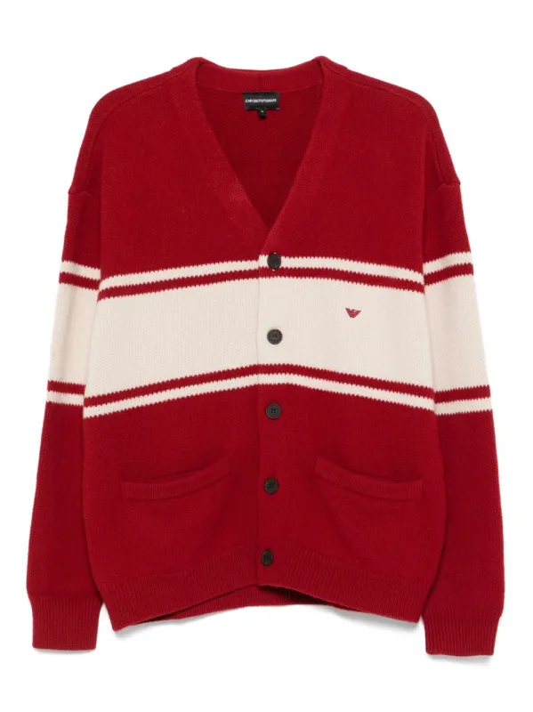 WOOL V-NECKED CARDIGAN sold by Lord & Taylor