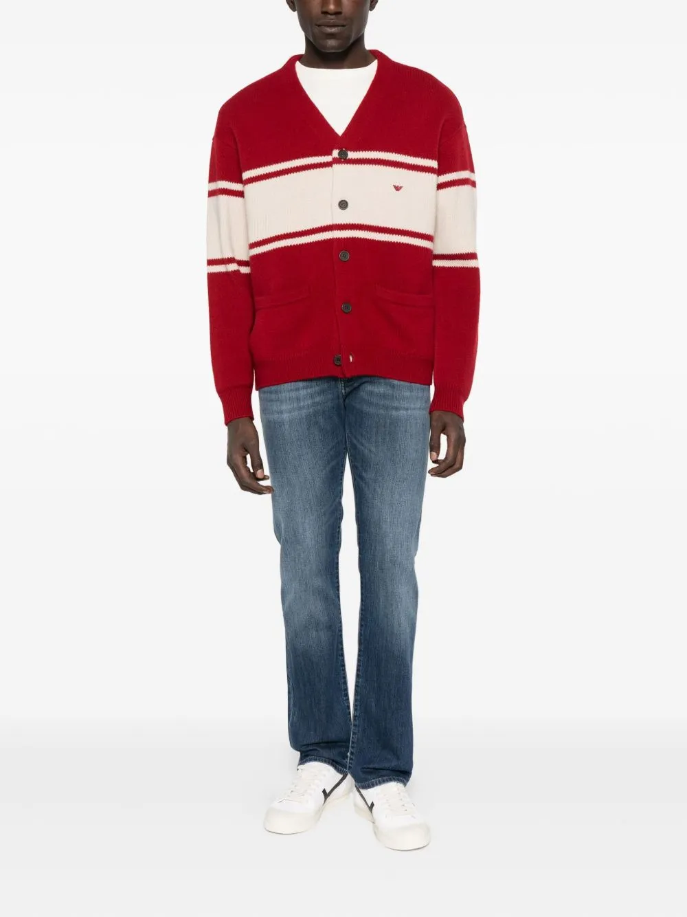 WOOL V-NECKED CARDIGAN sold by Lord & Taylor product image thumbnail 3