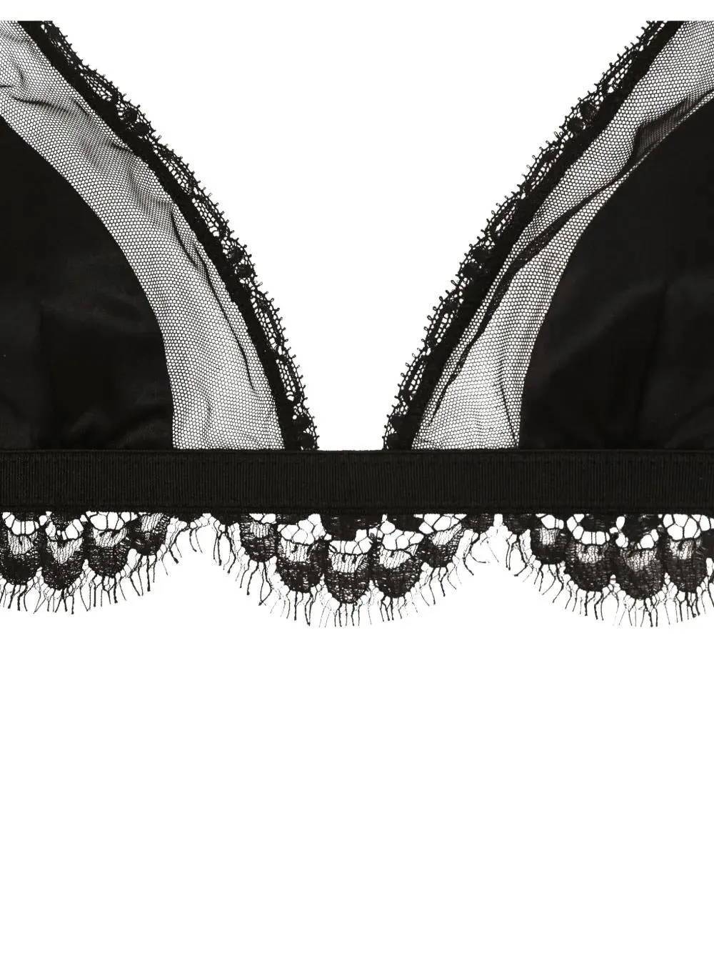 SEMI-SHEER BRA WITH LACE DETAILS sold by Lord & Taylor product image thumbnail 4