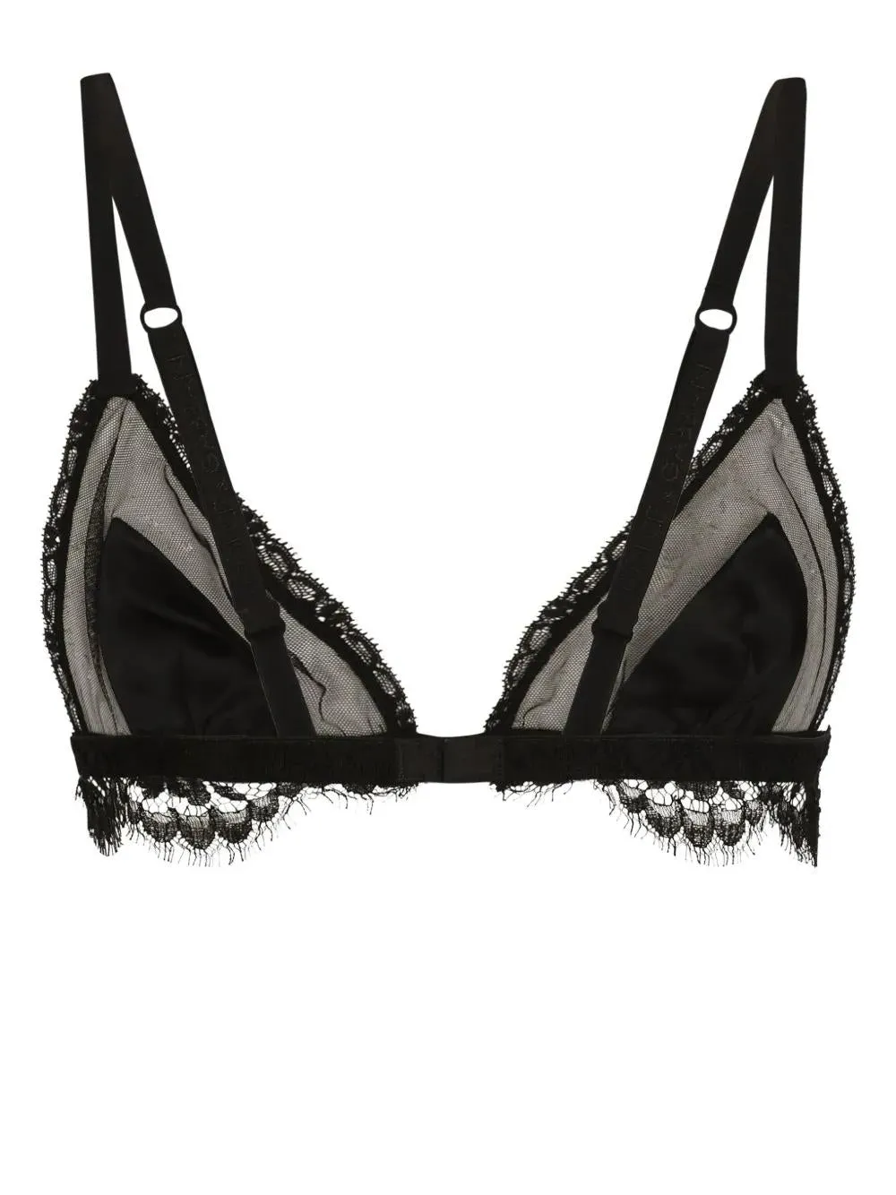 SEMI-SHEER BRA WITH LACE DETAILS sold by Lord & Taylor product image thumbnail 2