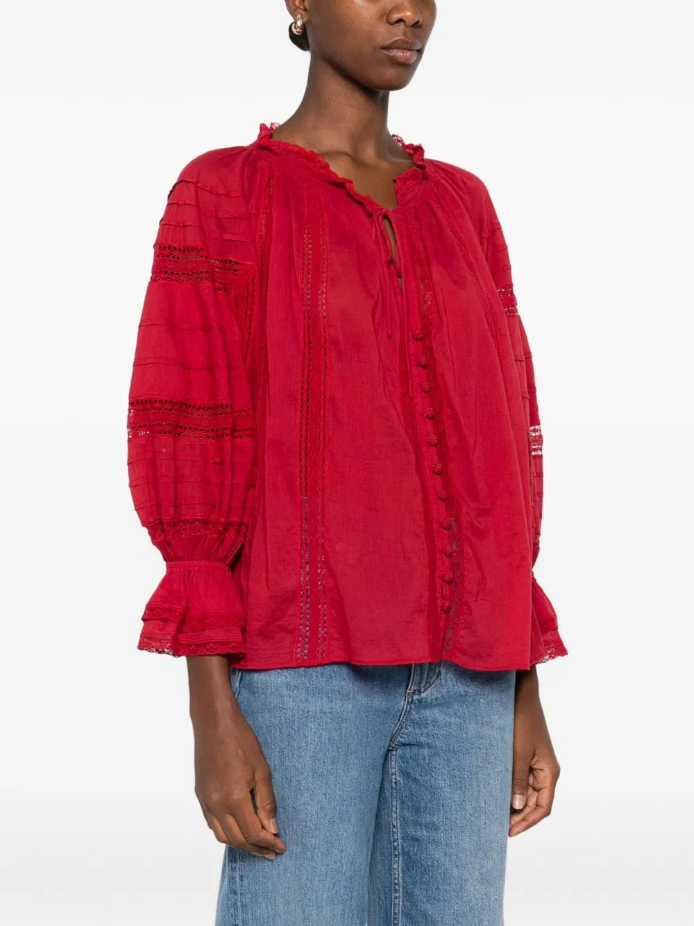 JOSEPHINE COTTON BLOUSE sold by Lord & Taylor product image thumbnail 3