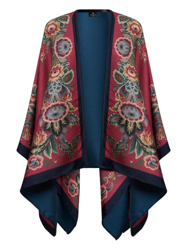 FLORAL-PATTERNED CAPE sold by Lord & Taylor