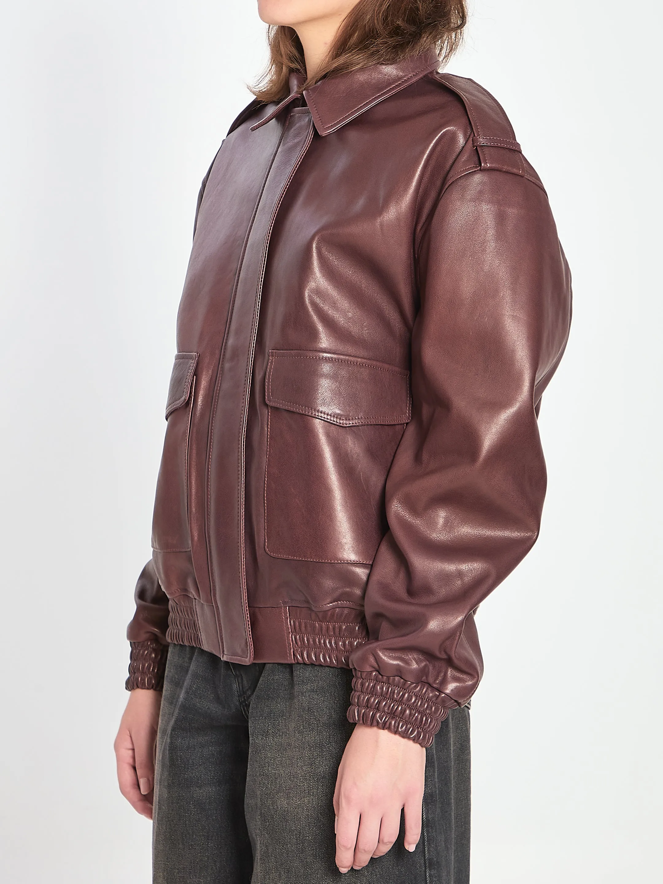 ASTRA LEATHER JACKET sold by Lord & Taylor product image thumbnail 2
