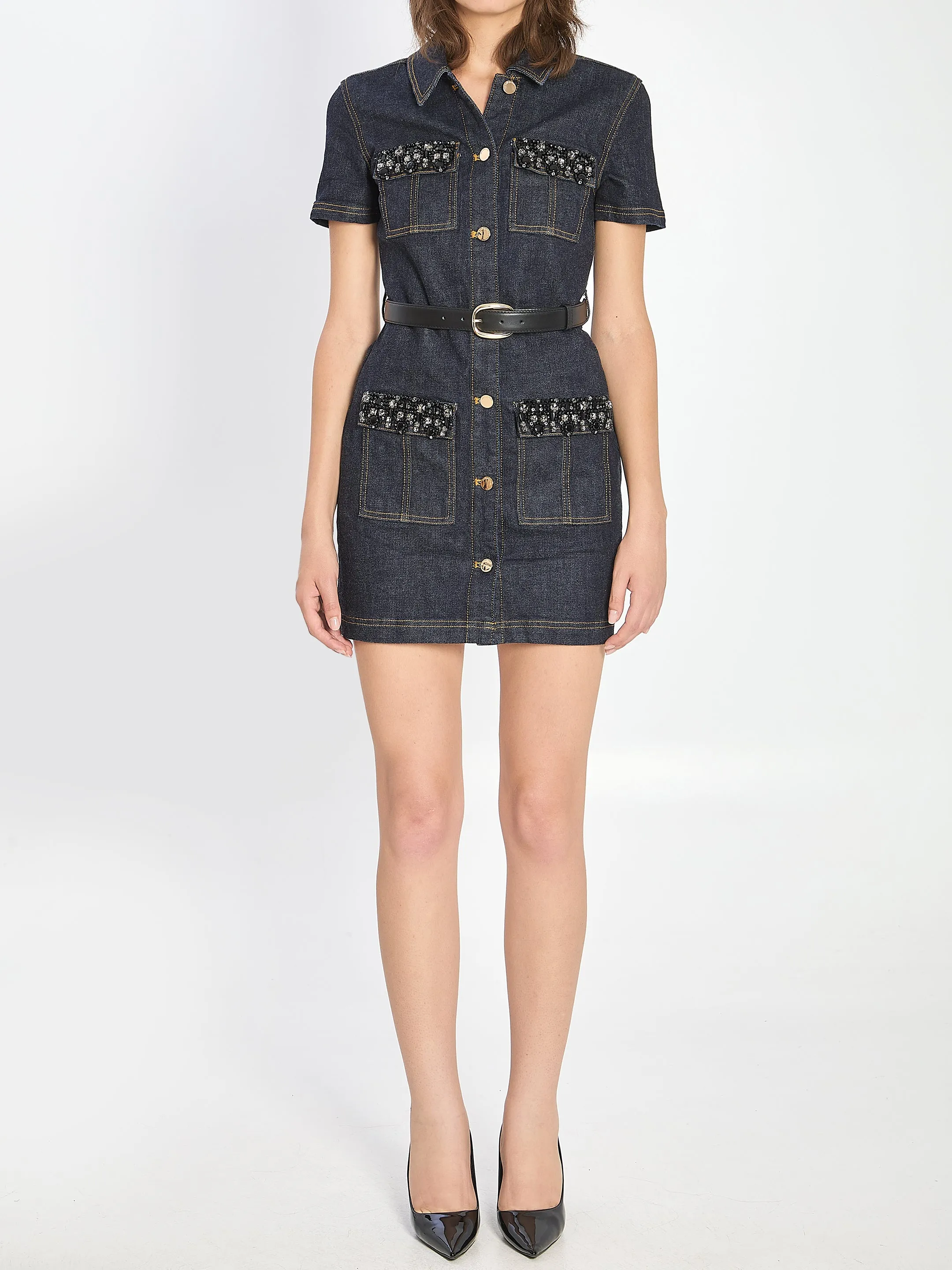 DENIM MINI DRESS sold by Lord & Taylor