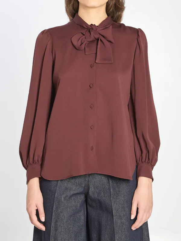 MELANIA SILK SHIRT sold by Lord & Taylor