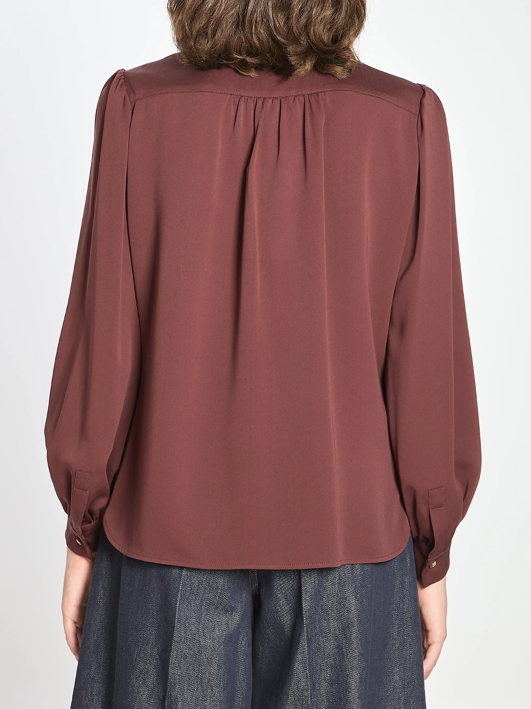 MELANIA SILK SHIRT sold by Lord & Taylor product image thumbnail 4