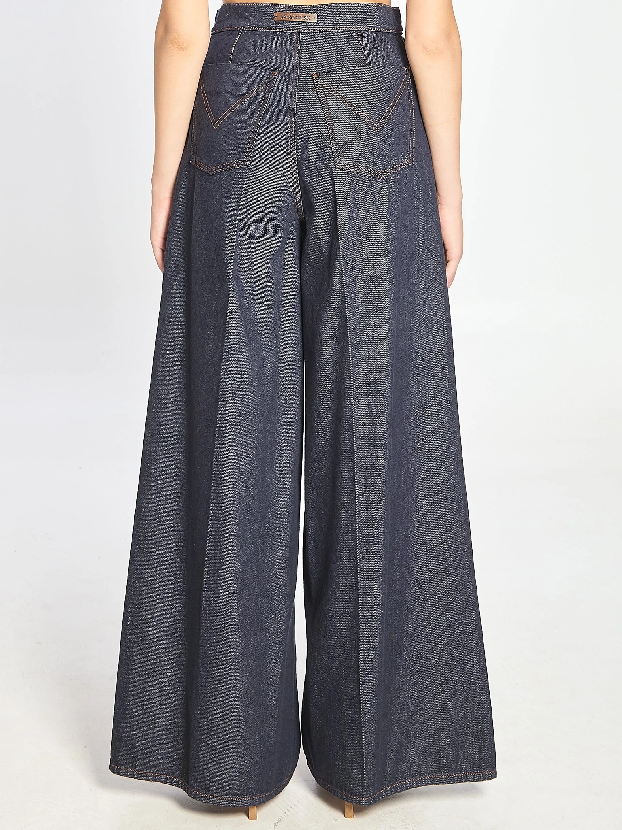 JEANS WIDE LEG IN DENIM sold by Lord & Taylor product image thumbnail 4