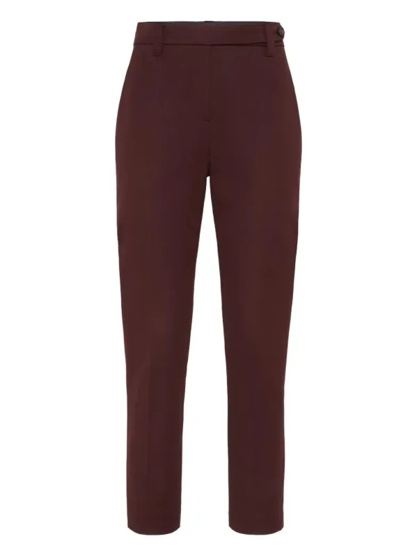 STRETCH-COTTON TROUSERS WITH BUTTON FASTENING sold by Lord & Taylor