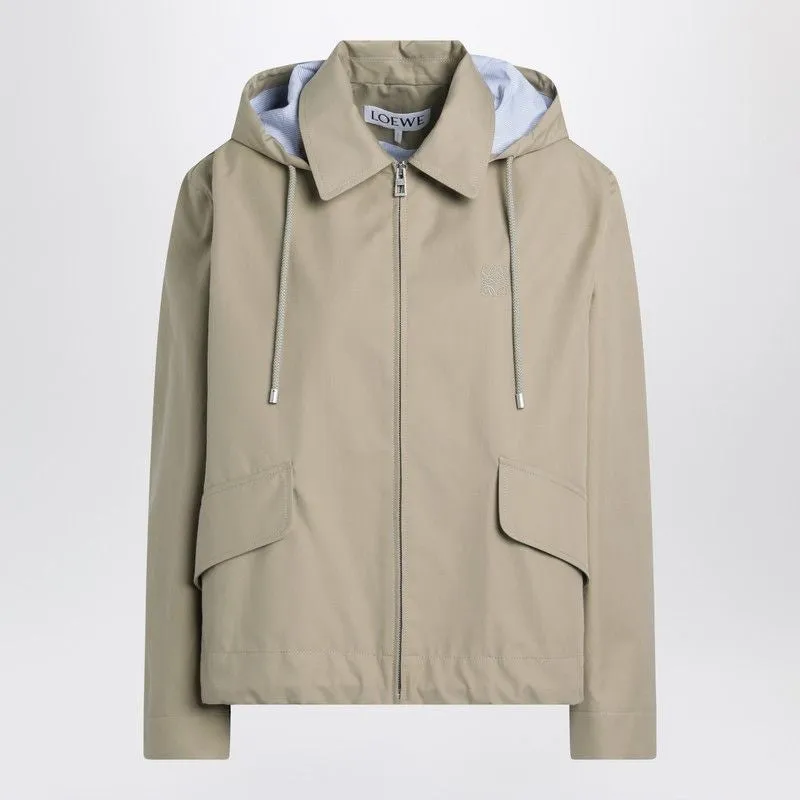 BEIGE COTTON HOODED PARKA sold by Lord & Taylor