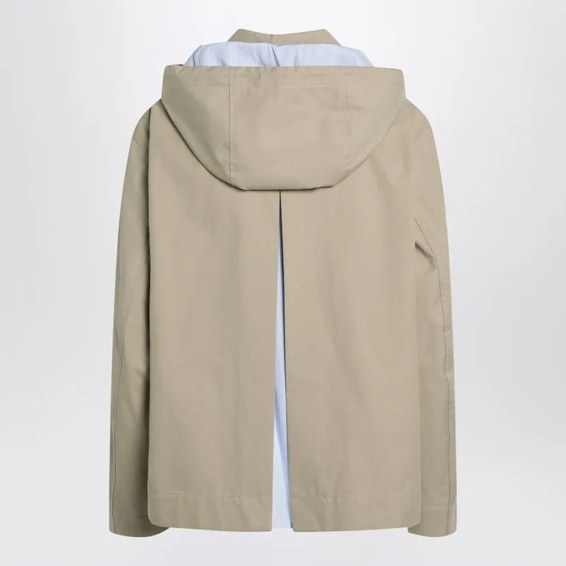 BEIGE COTTON HOODED PARKA sold by Lord & Taylor product image thumbnail 2